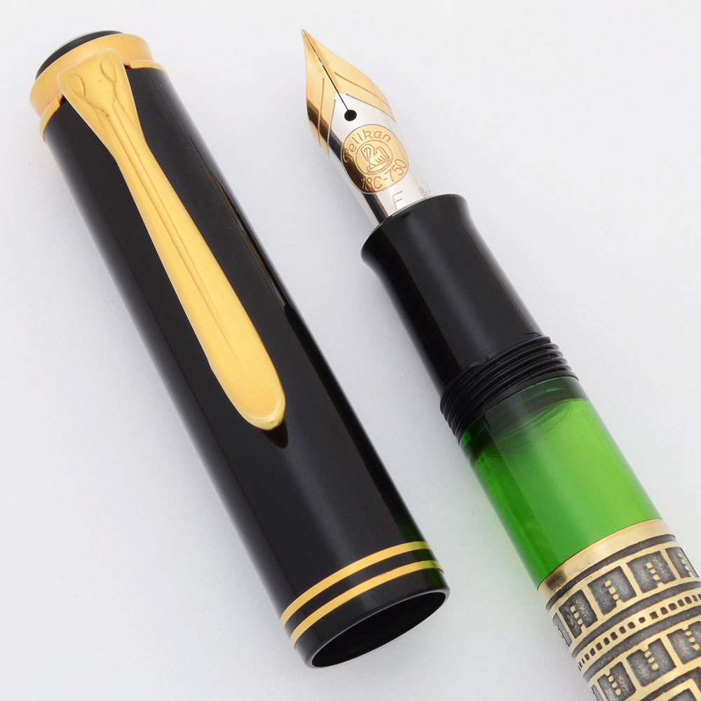 Pelikan M700 Toledo Fountain Pen - Black, Vermeil, Fine 18k